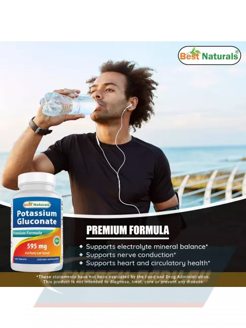 Минералы BestNaturals Potassium Gluconate 595 mg 120 таблеток