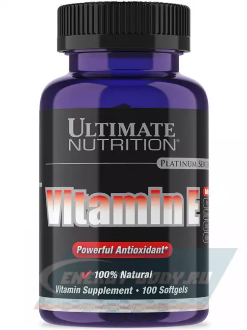  Ultimate Nutrition VITAMIN E 100 капсул