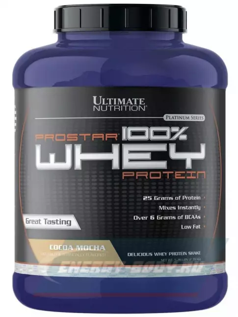  Ultimate Nutrition Prostar Whey 2390 г, Какао и мокко