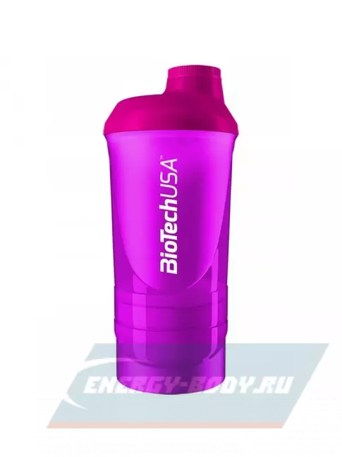 BioTechUSA Wave+ 600 мл (+250мл+100мл) 600 мл, Розовый BioTechUSA Wave+ 600 мл (+250мл+100мл) 600 мл, Розовый