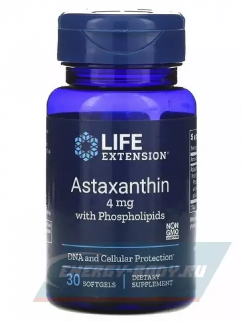  Life Extension Astaxanthin with Phospholipids 4 mg 30 капсул