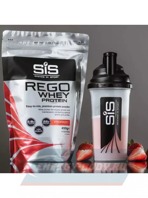  SCIENCE IN SPORT (SiS) REGO Whey Protein 450 г, Клубника
