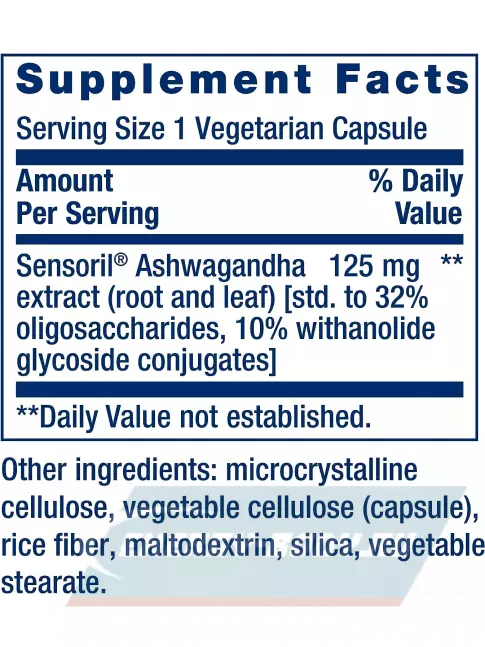  Life Extension Optimized Ashwagandha 60 вегетарианских капсул