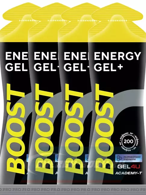 Энергетический гель GEL4U BOOST 4 х 60 г, Вишня