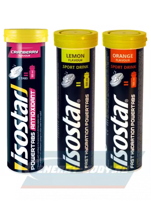  ISOSTAR Изотонический напиток Powertabs 3 банка x 5 порций, Mix