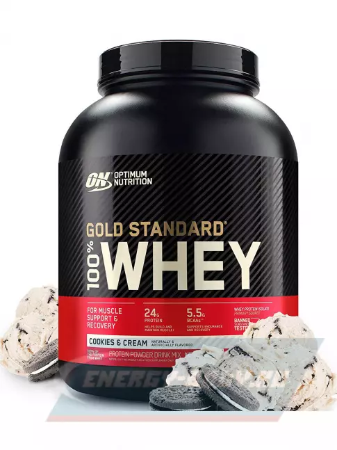  Optimum Nutrition 100% Whey Gold Standard 2270 г + шейкер, Печенье с Кремом