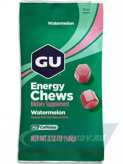 Восстановление GU ENERGY Мармеладки GU Energy Chews 2 x 60 г, Арбуз