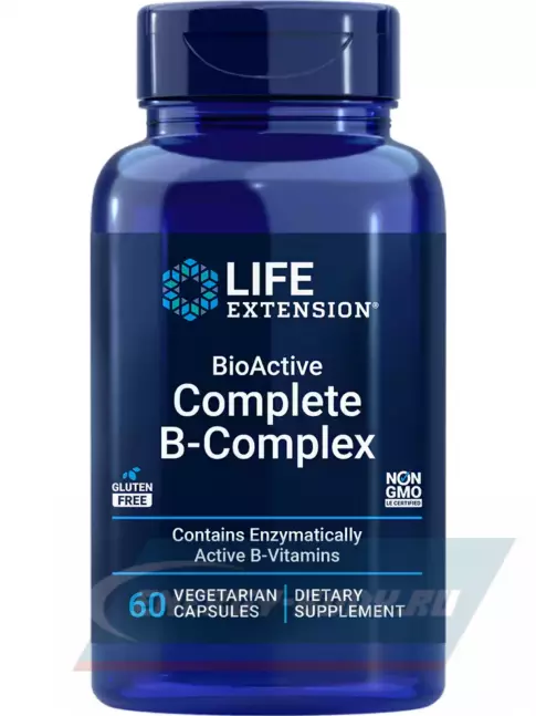  Life Extension BioActive Complete B-Complex 60 капсул