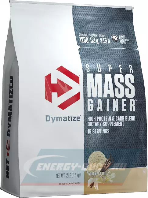 Гейнер Dymatize Super Mass Gainer 5400 г, Изысканная Ваниль
