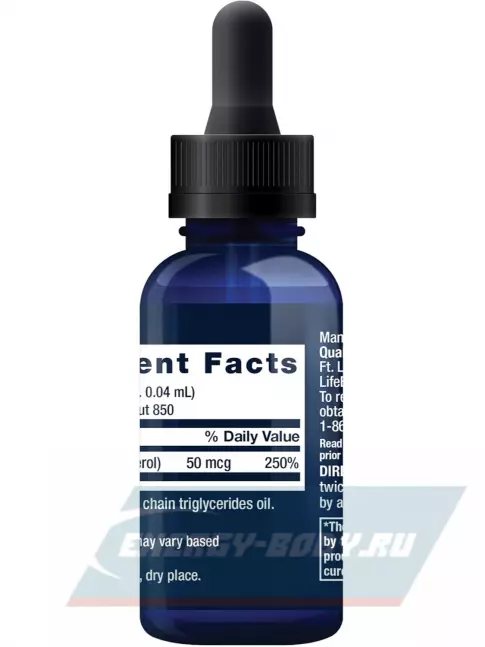  Life Extension Liquid Vitamin D3 50 mcg (2000 IU) 29,57 мл