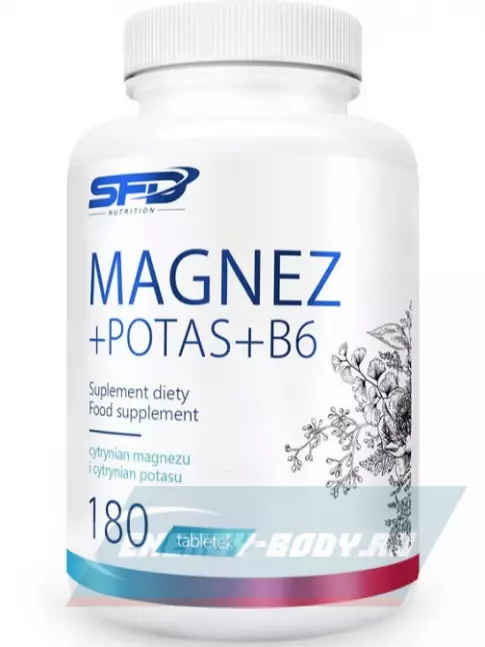  SFD Magnez+Potas +B6 180 таблеток