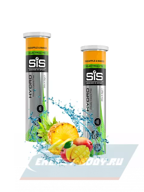  SCIENCE IN SPORT (SiS) GO Hydro Tablet 20s 2 x 20 таблеток, Ананас - Манго