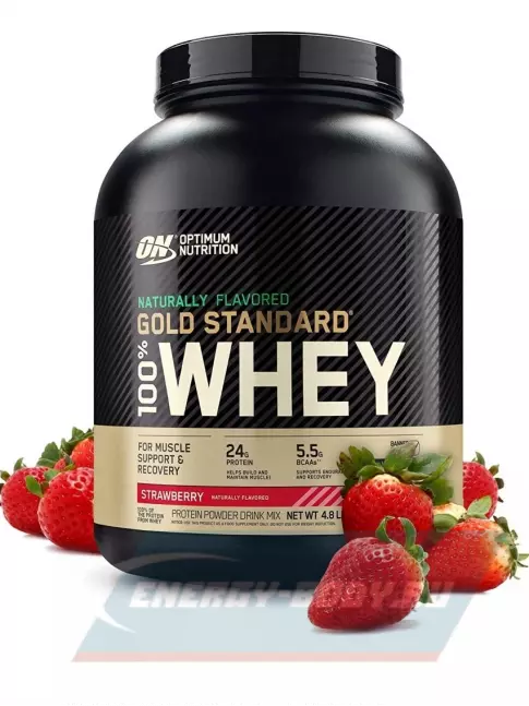  Optimum Nutrition Naturally Flavored Gold Standard 100% Whey 2170 г, Клубника