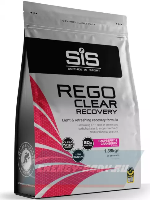 Предтерник SCIENCE IN SPORT (SiS) REGO Clear Recovery 1380 г, Малина - клюква