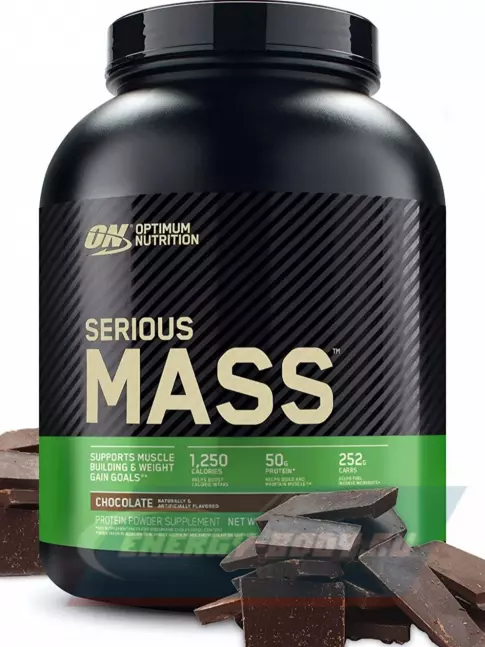 Гейнер Optimum Nutrition Serious Mass 2720 г, Шоколад