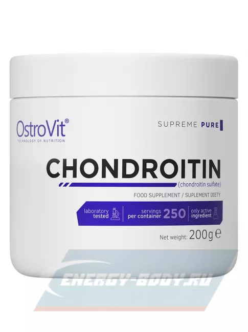 Суставы, связки OstroVit Chondroitin supreme PURE 200 г, Натуральный