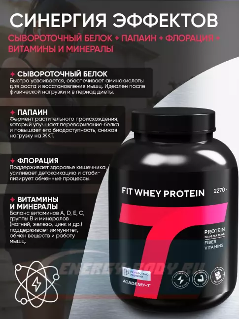  Академия-Т Fit Whey Protein 2270 г, Шоколад
