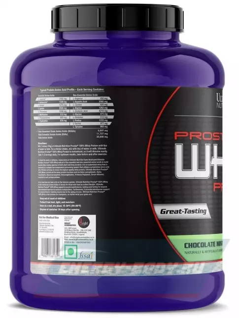  Ultimate Nutrition Prostar Whey 2390 г, Мятный шоколад