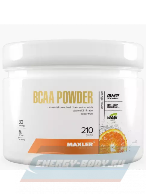 ВСАА MAXLER BCAA Powder EU 210 г, Апельсин