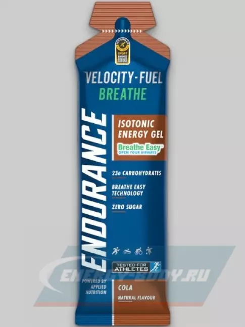 Энергетический гель APPLIED NUTRITION Endurance Velocity Fuel BREATHE Isotonic Energy Gel 20 саше, Кока-кола