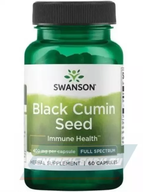  Swanson Black Cumin Seed 400 mg 60 капсул