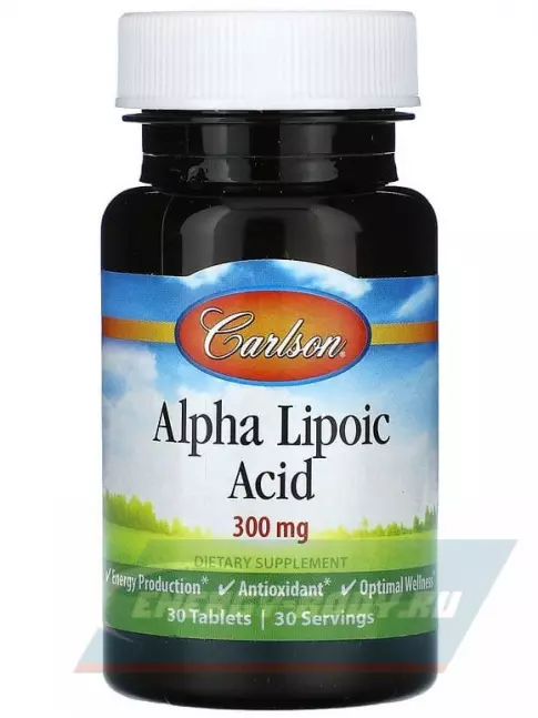 Carlson Labs Alpha Lipoic 30 таблеток