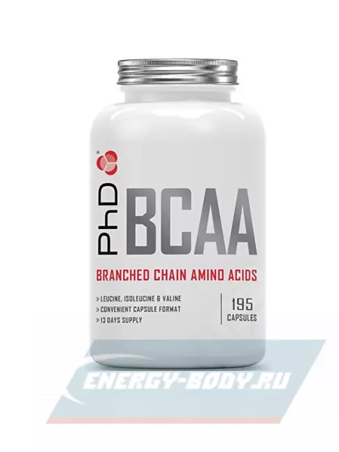 ВСАА PhD Nutrition BCAA's- 195 x 500mg 2:1:1 195 капсул