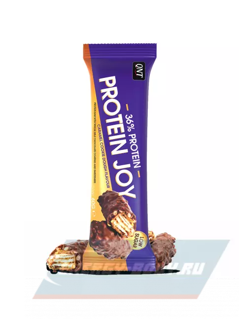 Батончик протеиновый QNT PROTEIN JOY BAR 12 x 60 г, Карамель