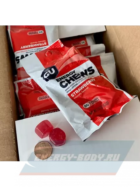 Восстановление GU ENERGY Мармеладки GU Energy Chews 2 x 60 г, Клубника