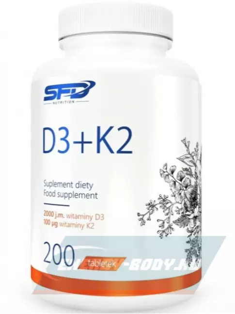  SFD D3+K2 200 таблеток