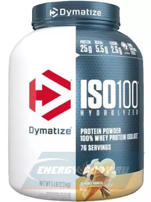  Dymatize ISO100 Hydrolyzed 2300 г, Ваниль