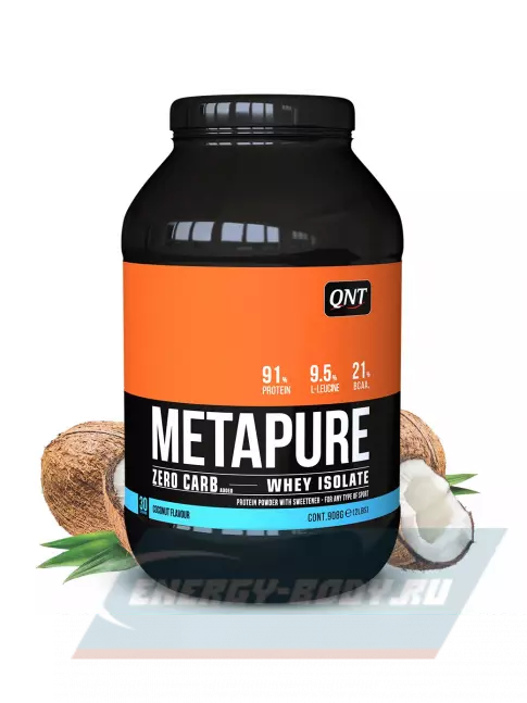  QNT METAPURE ZERO CARB 908 г, Кокос