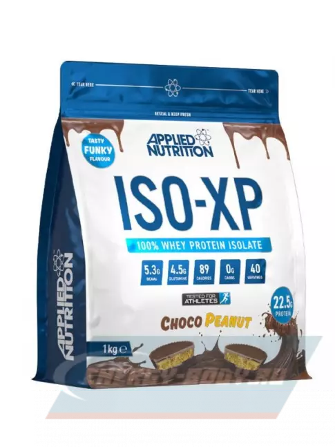  APPLIED NUTRITION ISO-XP сывороточный изолят 1000 г, Шоколад-арахис