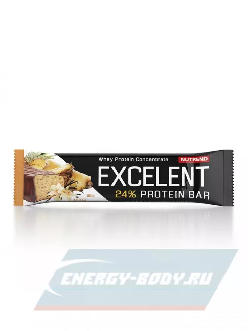 Батончик протеиновый NUTREND Excelent Protein Bar 85 г, Ананас - Ваниль
