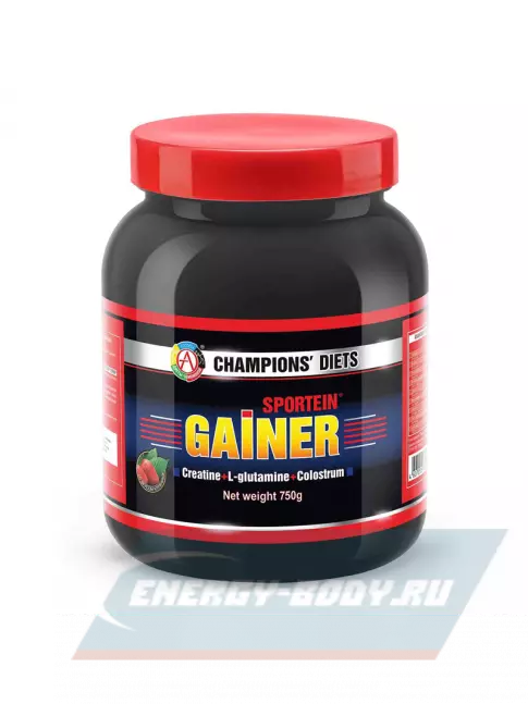 Гейнер Академия-Т Sportein Gainer 900 г, Клубника Гейнер Академия-Т Sportein Gainer 900 г, Клубника