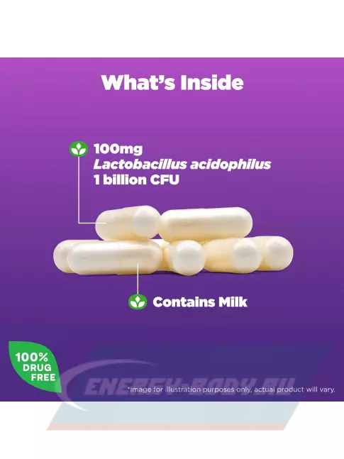  Natrol Acidophilus Probiotic 100 mg 150 капсул