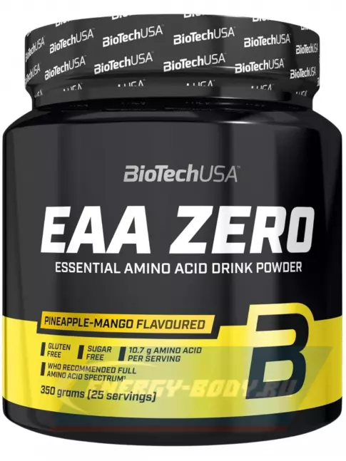 Аминокислотны BioTechUSA EAA Zero 350 г, Ананас-манго