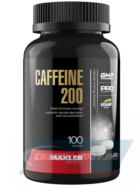 Энергетик MAXLER Caffeine 200 100 таблеток, Нейтральный