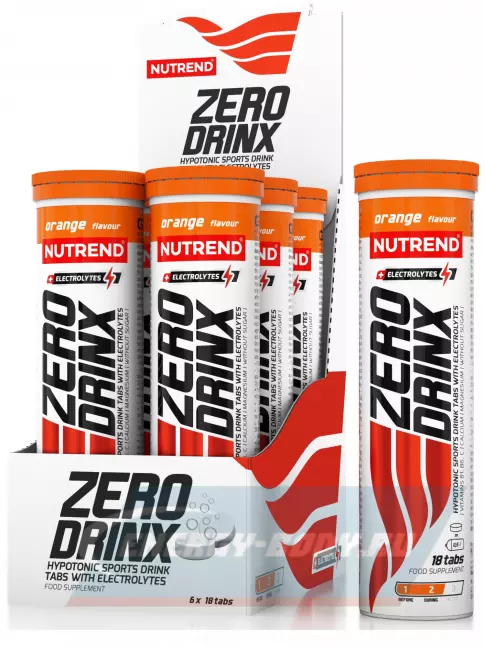  NUTREND ZERODRINX TABS 6 x 18 таблеток, Апельсин