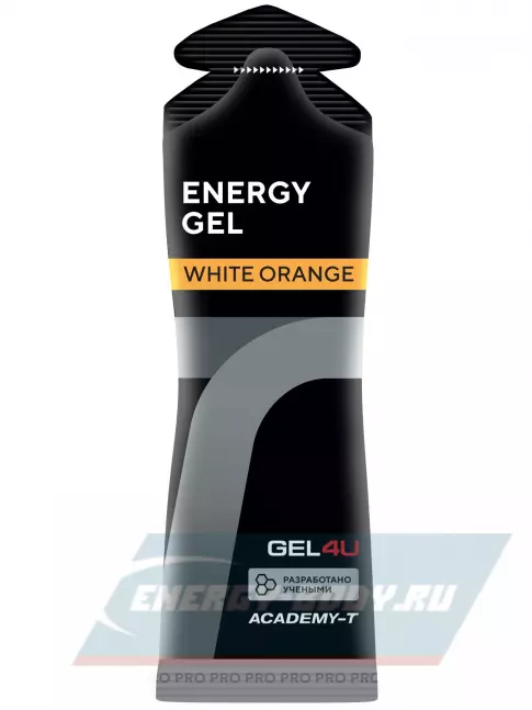 Энергетический гель GEL4U Energy GEL 30 x 60 г, Апельсин и Яблоко