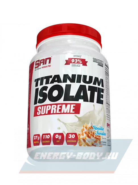  SAN Titanium Isolate Supreme 900 г, Ванильное мороженое