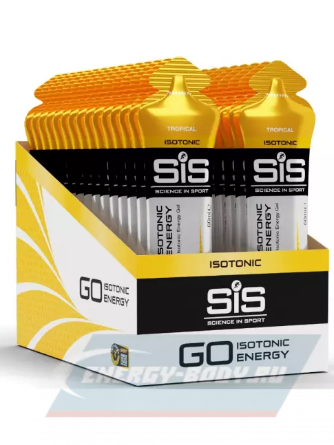 Энергетический гель SCIENCE IN SPORT (SiS) GO Isotonic Energy Gels 30 x 60 мл, Тропик