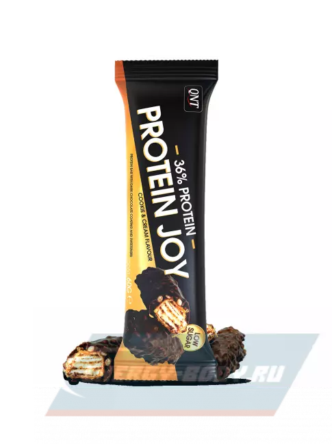 Батончик протеиновый QNT PROTEIN JOY BAR 12 x 60 г, Печенье с Кремом