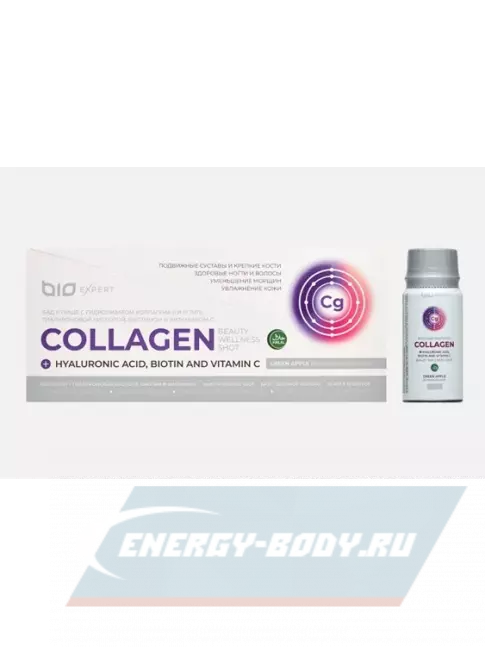 COLLAGEN BioExpert Вкусный коллаген 12х50 мл, Яблоко