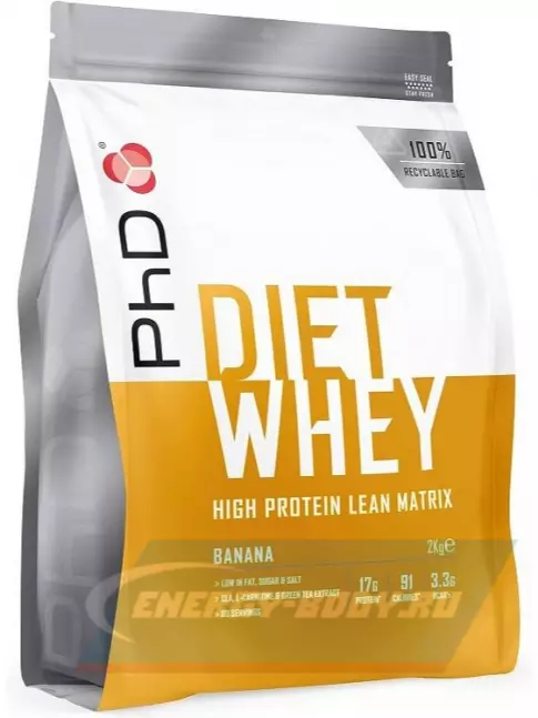  PhD Nutrition Diet Whey High Protein Lean Matrix 2000 г, Банан