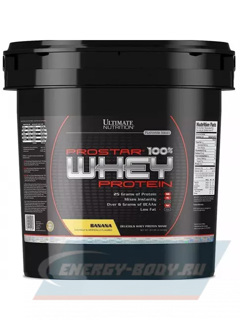  Ultimate Nutrition Prostar Whey 4540 г, Банан