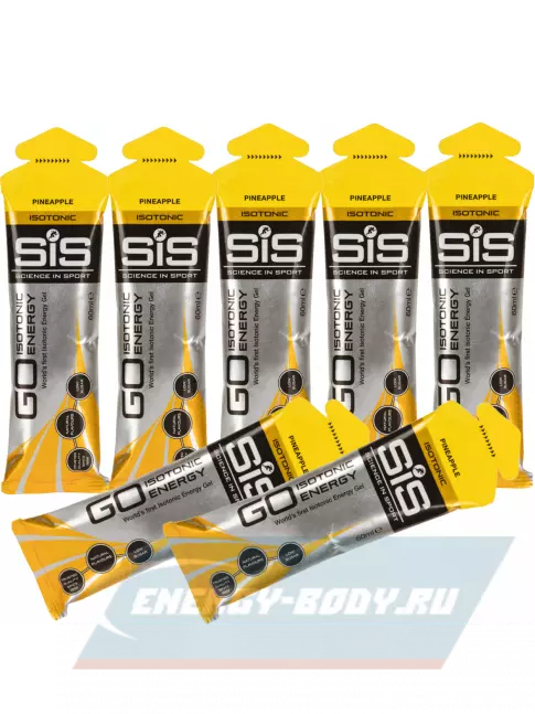 Энергетический гель SCIENCE IN SPORT (SiS) GO Isotonic Energy Gels 7 x 60 мл, Ананас