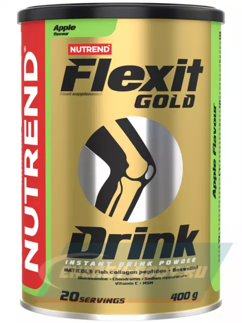 Суставы, связки NUTREND Flexit Gold Drink 400 г, Яблоко