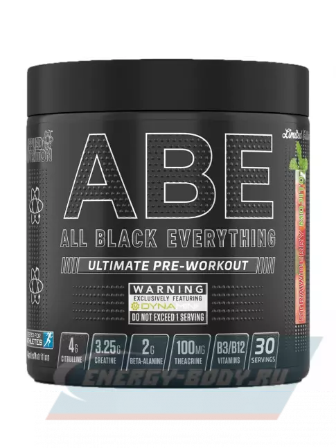 Предтерник APPLIED NUTRITION ABE - PRE-WORKOUT 315 г, Клубника - Мохито