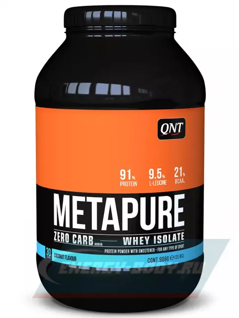 QNT METAPURE ZERO CARB 908 г, Кокос
